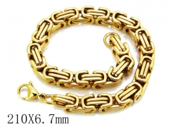 HY Wholesale Stainless Steel 316L Bracelets (Byzantine)-HY55B0012NZ