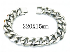 HY Stainless Steel 316L Bracelets (Titanium steel)-HY08B0667HJS