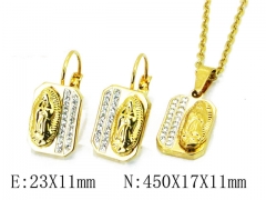 HY 316L Stainless Steel jewelry CZ Set-HY67S0104PG