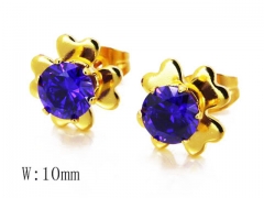 HY Stainless Steel Small Crystal Stud-HY14E0635K0