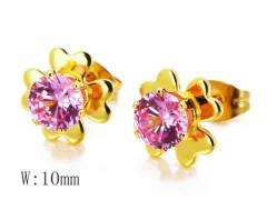 HY Stainless Steel Small Crystal Stud-HY14E0634K0