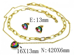 HY 316L Stainless Steel Lover jewelry Set-HY85S0310HIF