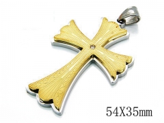 HY Stainless Steel 316L Cross Pendant-HYC79P0233HIE