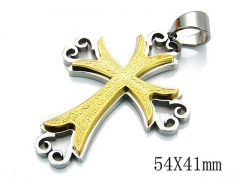 HY Stainless Steel 316L Cross Pendant-HYC79P0212HIX
