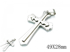HY Stainless Steel 316L Cross Pendant-HYC79P0338NV