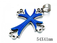 HY Stainless Steel 316L Cross Pendant-HYC79P0213HIC