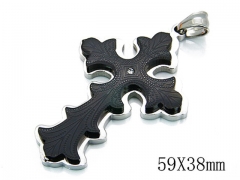 HY Stainless Steel 316L Cross Pendant-HYC79P0208HIW