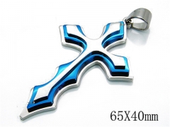HY Stainless Steel 316L Cross Pendant-HYC79P0203HMX