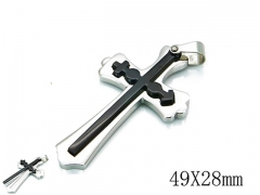 HY Stainless Steel 316L Cross Pendant-HYC79P0340OF
