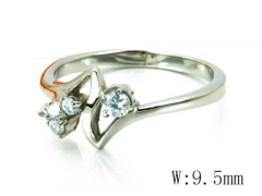 HY Stainless Steel 316L Small CZ Rings-HYC30R1018KL