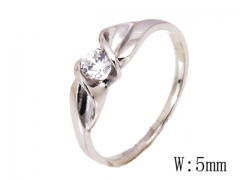 HY Stainless Steel 316L Small CZ Rings-HYC30R0259