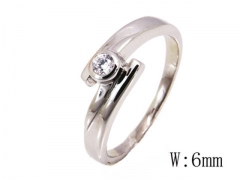 HY Stainless Steel 316L Small CZ Rings-HYC30R0258