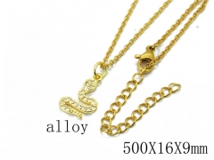 HY Wholesale 316L Stainless Steel Necklace-HY0002N004KC