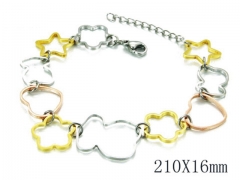 HY Stainless Steel 316L Bracelets-HYC90B0124HPW