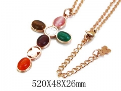 HY Stainless Steel 316L Necklaces-HYC90N0060HOE