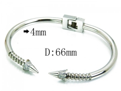 HY Stainless Steel 316L Bangle-HYC64B1208HOA