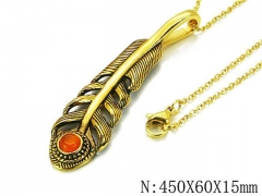 HY Stainless Steel 316L Necklaces-HYC64N0122HOV