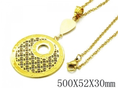 HY Stainless Steel 316L Necklaces-HYC64N0131LE