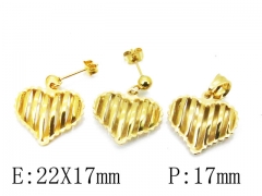 HY Wholesale 316L Stainless Steel jewelry Set-HY00S0051