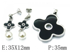 HY Wholesale 316L Stainless Steel jewelry Set-HY00S0052MS