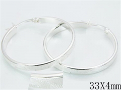 HY 316L Stainless Steel Plating Silver Earrings-HYC70E0489KZ