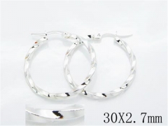 HY 316L Stainless Steel Plating Silver Earrings-HYC70E0474JL
