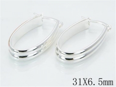 HY 316L Stainless Steel Plating Silver Earrings-HYC70E0481LZ
