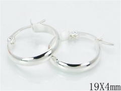 HY 316L Stainless Steel Plating Silver Earrings-HYC70E0483JL