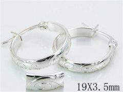 HY 316L Stainless Steel Plating Silver Earrings-HYC70E0493JL