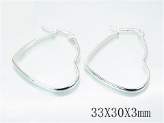 HY 316L Stainless Steel Plating Silver Earrings-HYC70E0508JLV