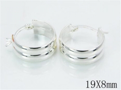 HY 316L Stainless Steel Plating Silver Earrings-HYC70E0480MZ