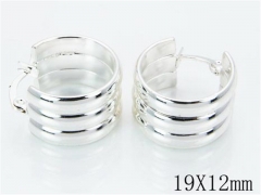HY 316L Stainless Steel Plating Silver Earrings-HYC70E0479NZ