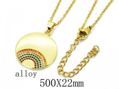 HY Wholesale Stainless Steel 316L Necklaces-HY0002N0022MC