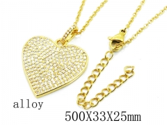 HY Wholesale Stainless Steel 316L Lover Necklaces-HY0004N0002HJC