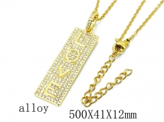 HY Wholesale Stainless Steel 316L Lover Necklaces-HY0003N0007PD