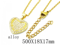 HY Wholesale Stainless Steel 316L Lover Necklaces-HY0004N0018NC