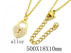 HY Wholesale Stainless Steel 316L Lover Necklaces-HY0002N0026IL