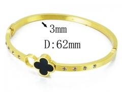 HY Wholesale Stainless Steel 316L Bangle(Crystal)-HY80B1032HKX