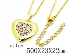 HY Wholesale Stainless Steel 316L Lover Necklaces-HY0003N0009MD