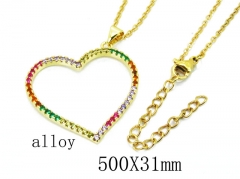 HY Wholesale Stainless Steel 316L Lover Necklaces-HY0002N0016MD