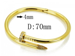 HY Wholesale 316L Stainless Steel Popular Bangle-HY14B0185HNL