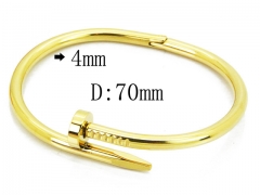 HY Wholesale 316L Stainless Steel Popular Bangle-HY14B0188HIX