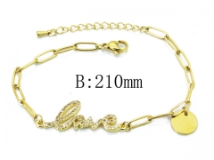 HY Wholesale Stainless Steel 316L Charm Bracelets-HY32B0091PD