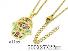 HY Wholesale Stainless Steel 316L Necklaces-HY003N034PLD