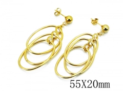 HY Wholesale 316L Stainless Steel Drops Earrings-HY58E1355NL
