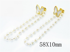 HY Stainless Steel Pearl Earrings-HY32E0086NL