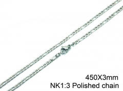 HY Stainless Steel Figaro Chain (Good Quality )-HY01N001