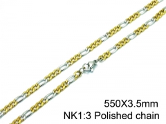 HY Stainless Steel Figaro Chain (Good Quality )-HY01N023
