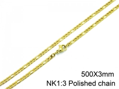 HY Stainless Steel Figaro Chain (Good Quality )-HY01N005