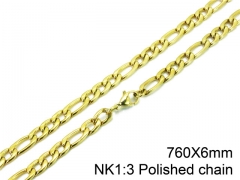 HY Stainless Steel Figaro Chain (Good Quality )-HY01N038
